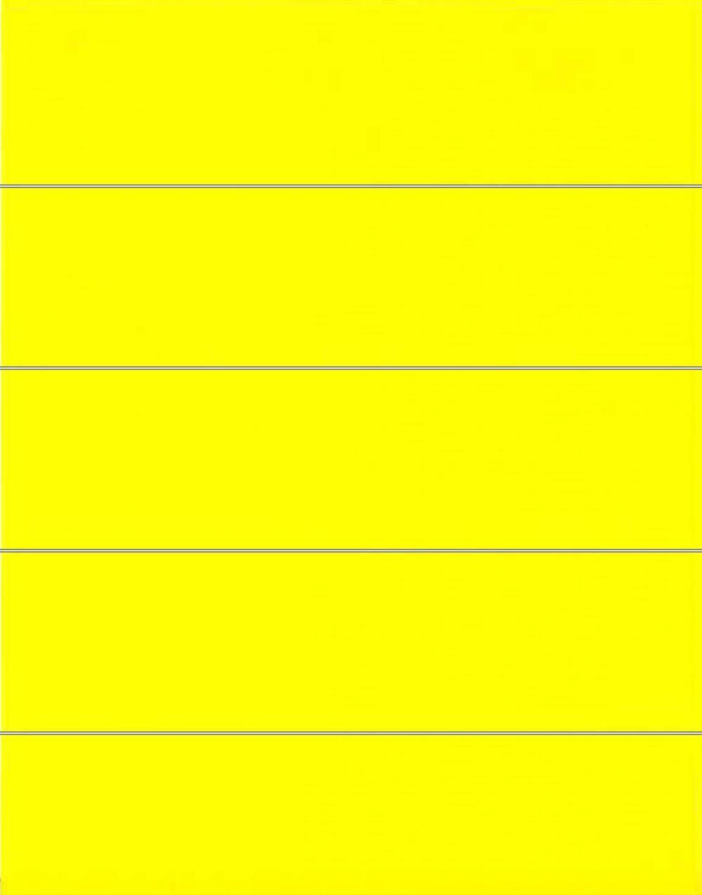 1766 Color Coded File Folder Labels 1" X 4" Yellow 50 Count